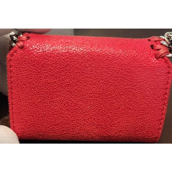 Stella McCartney Key Holder Eco Shaggy Deer w/Palladium Chain, Lipstick, NWT - Picture 7 of 12